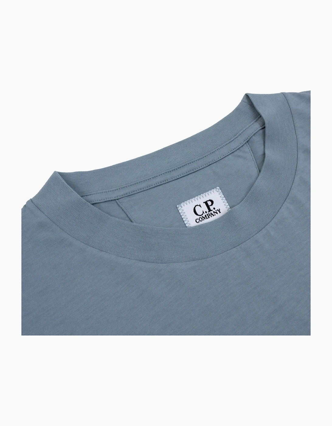 Cp Company 30/1 Jersey Short Sleeve Logo T-Shirt Blue 809