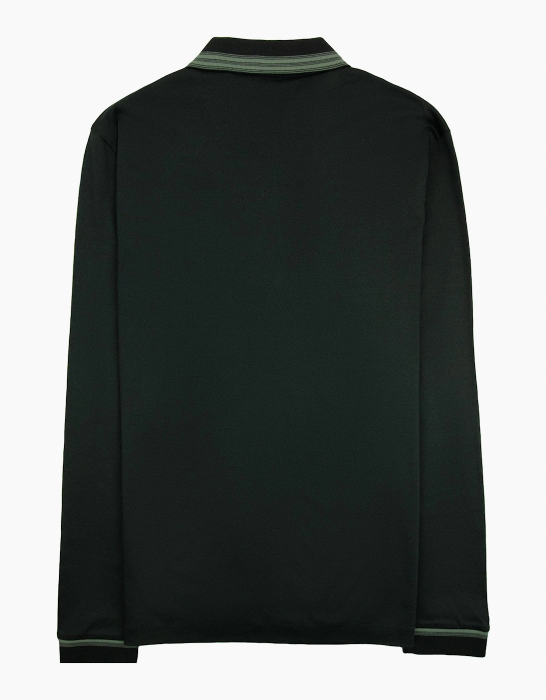 Hugo Boss H-PLEINS Long Sleeve Slim Fit Polo Green 348
