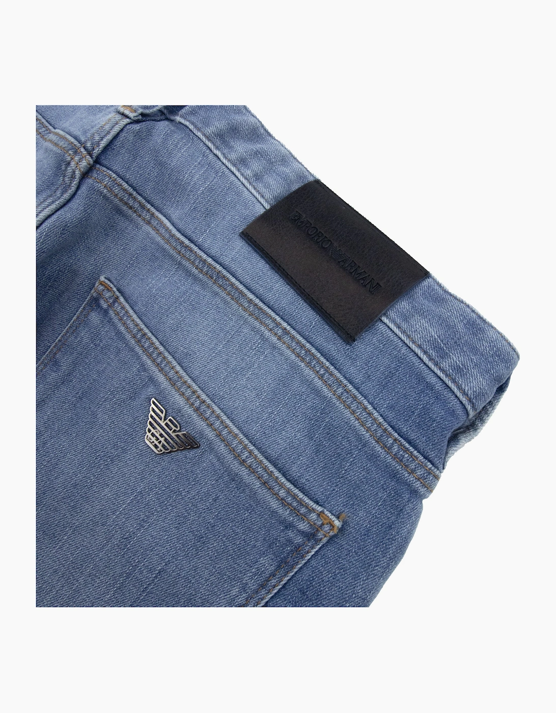 Emporio Armani J06 Slim Fit Low Waist Tight Leg Jean Light Blue