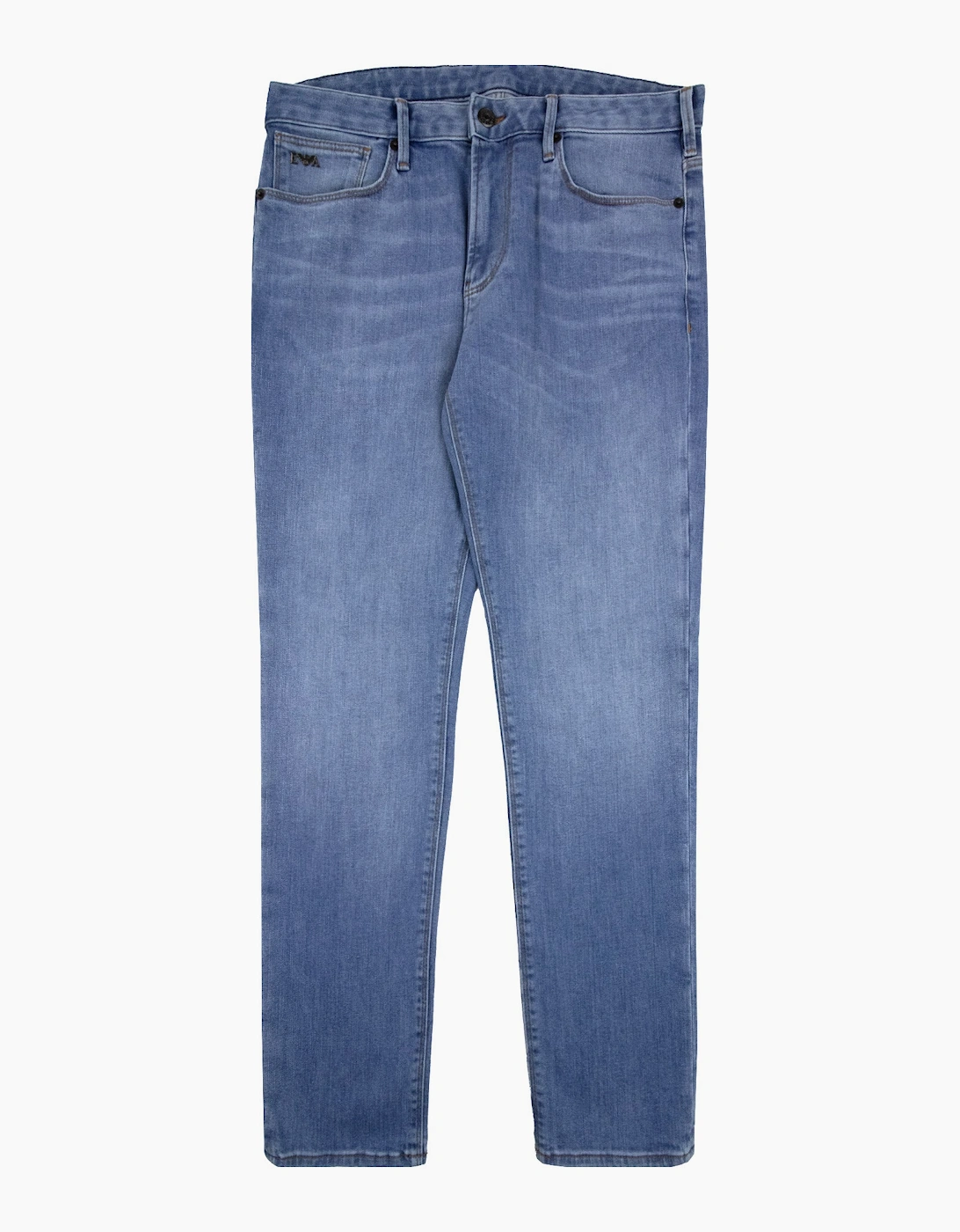 Emporio Armani J06 Slim Fit Low Waist Tight Leg Jean Light Blue