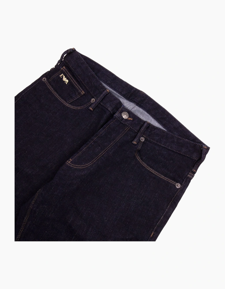Emporio Armani J06 Slim Fit Low Waist Thight Leg Jean Blue Denim