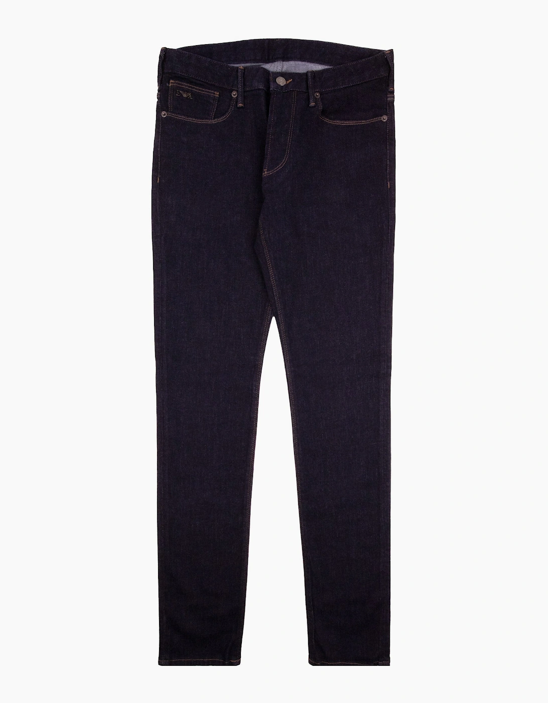 Emporio Armani J06 Slim Fit Low Waist Thight Leg Jean Blue Denim
