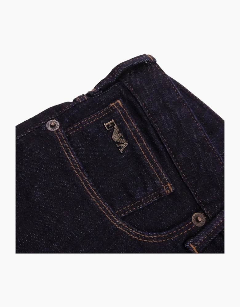 Emporio Armani J06 Slim Fit Low Waist Thight Leg Jean Blue Denim
