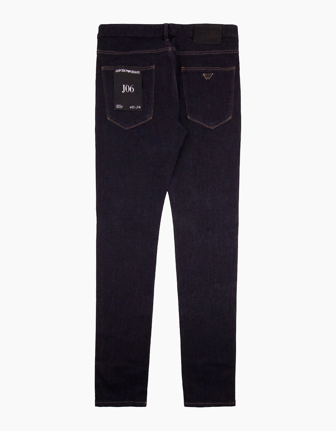 Emporio Armani J06 Slim Fit Low Waist Thight Leg Jean Blue Denim