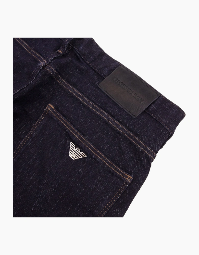Emporio Armani J06 Slim Fit Low Waist Thight Leg Jean Blue Denim