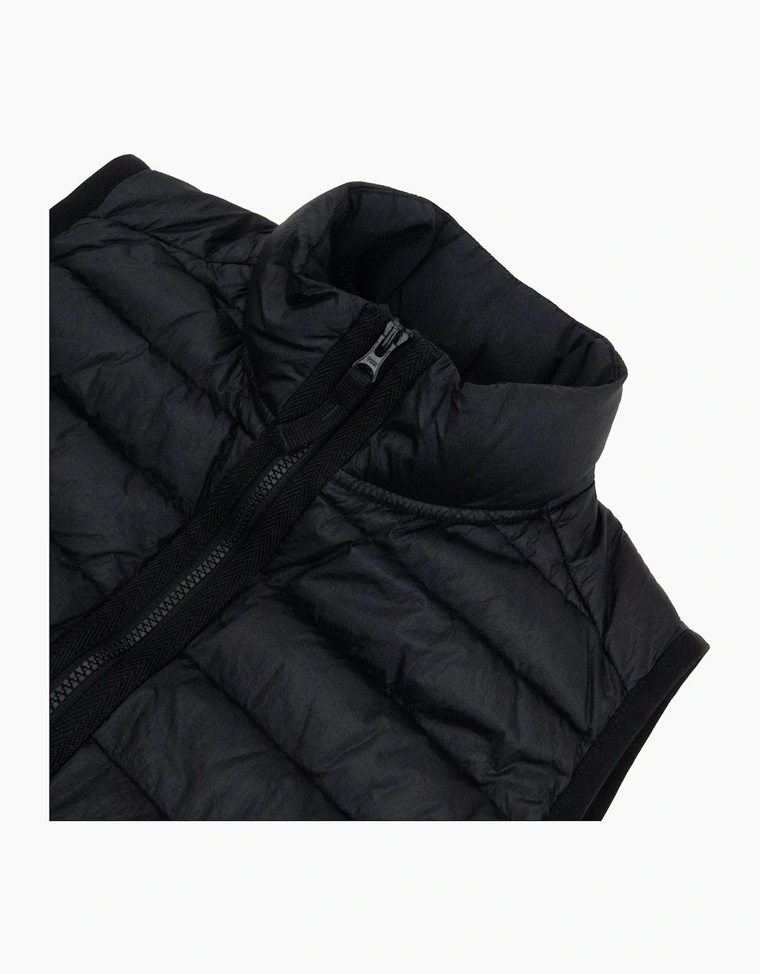 Stone Island Junior G100002 Loom Woven Down Gilet BLACK V0029