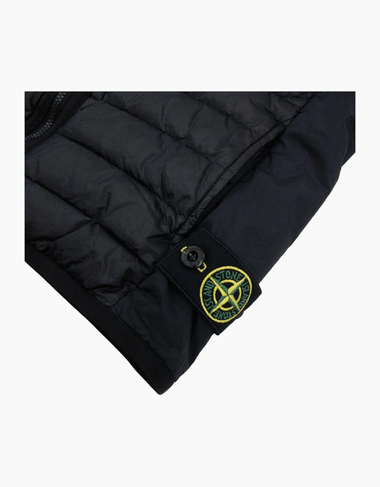 Stone Island Junior G100002 Loom Woven Down Gilet BLACK V0029