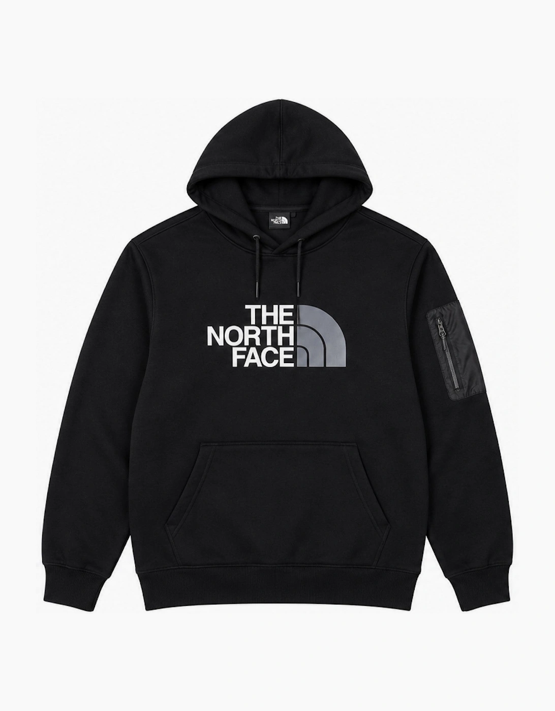 Men's The North Face Mens Inc Bondi Woven Pocket Pullover Hoodie in Black - Size: 36