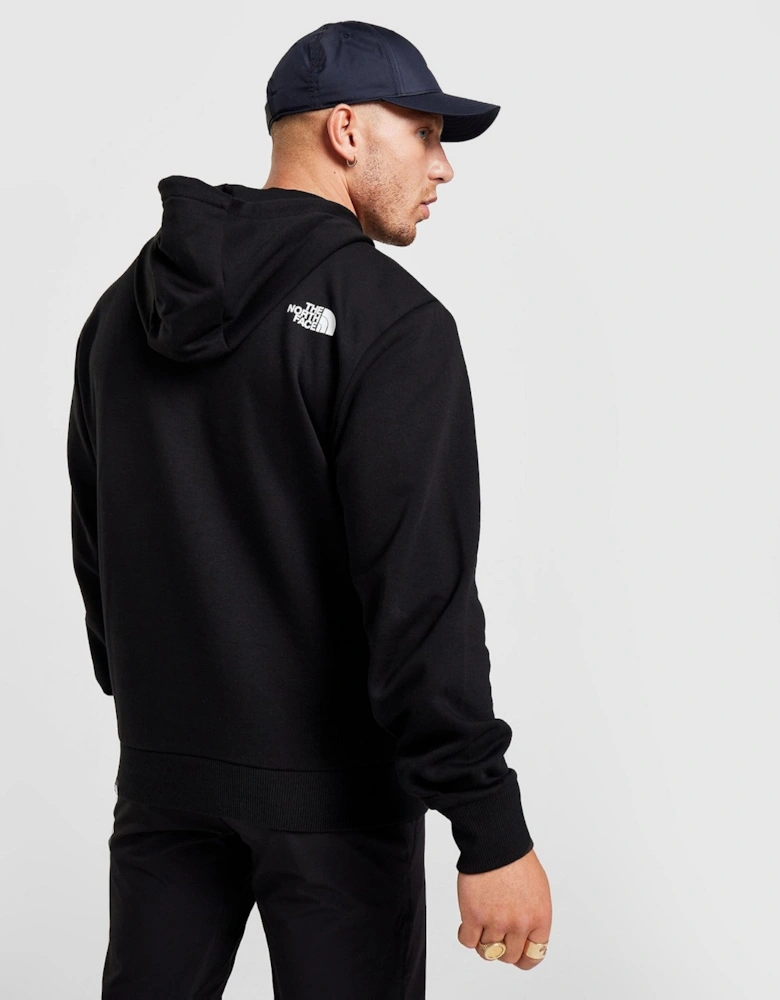 The North Face Mens Inc Bondi Woven Pocket Pullover Hoodie in Black