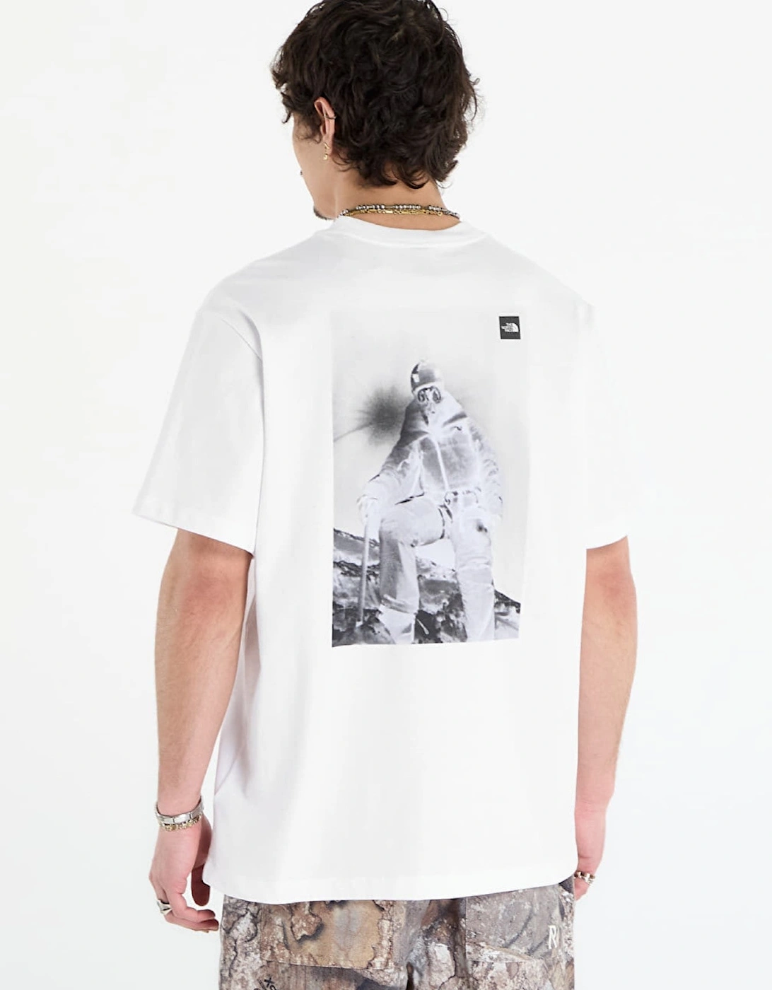 The North Face Mens Expedition Photo Relaxed T Shirt in White