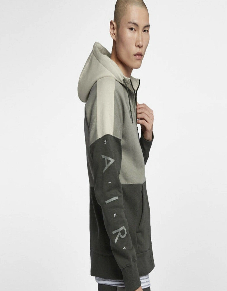 Nike Mens Air Zip Through Tracksuit Full Set in Olive Green