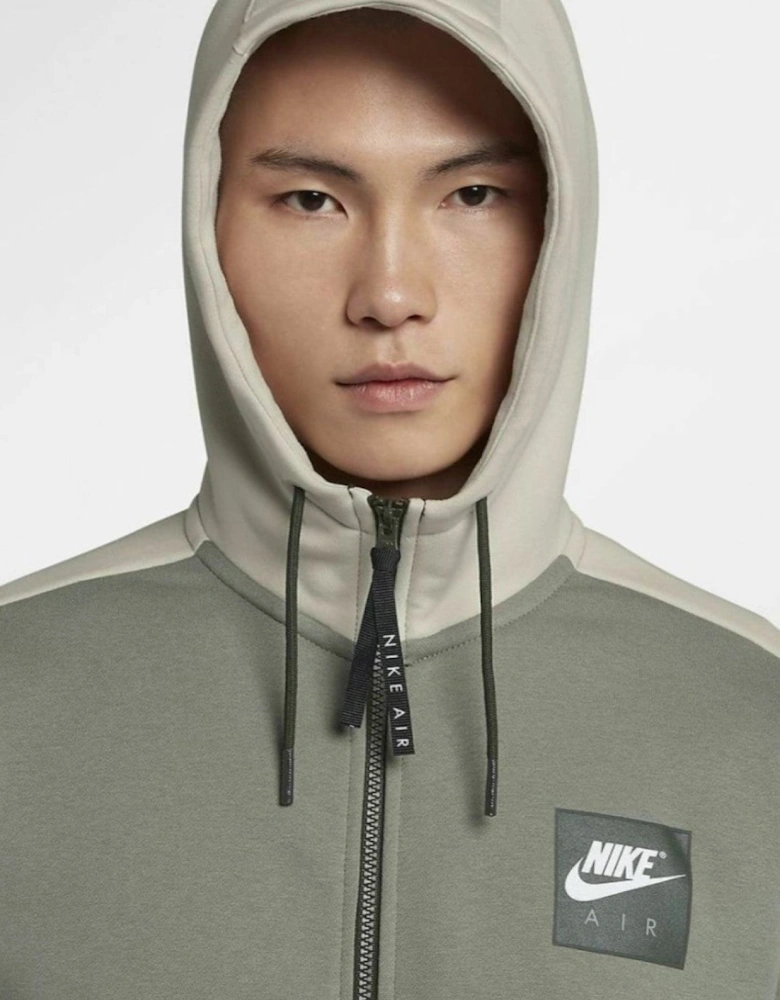 Nike Mens Air Zip Through Tracksuit Full Set in Olive Green