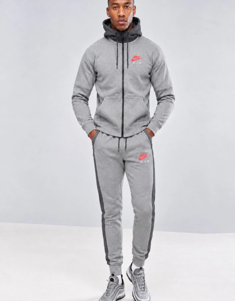 Nike Air Mens NSW Fleece Tracksuit Full Set in Grey