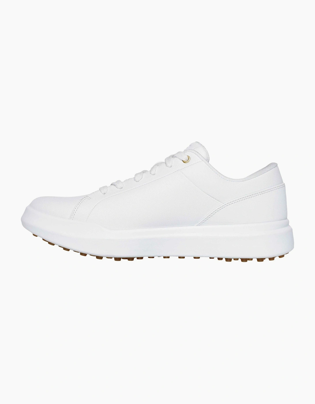 Skechers GO GOLF Drive 12 Leather Women's White/Gold Golf Shoes