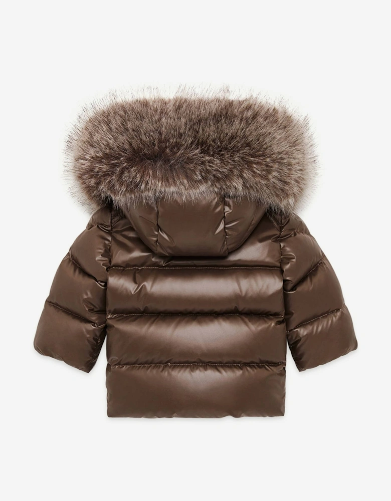 Moncler Enfant Baby Boys Down Padded K2F Jacket in Brown