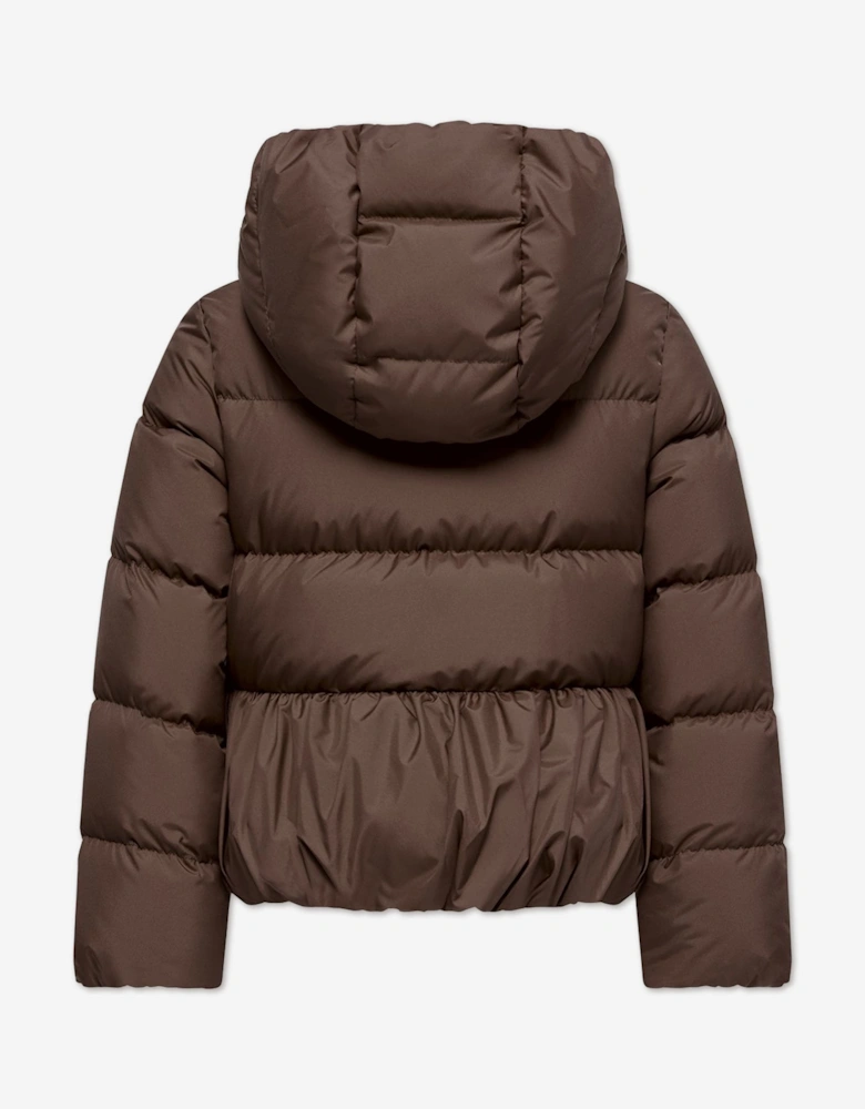 Moncler Enfant Girls Down Padded Elizaveta Jacket in Brown