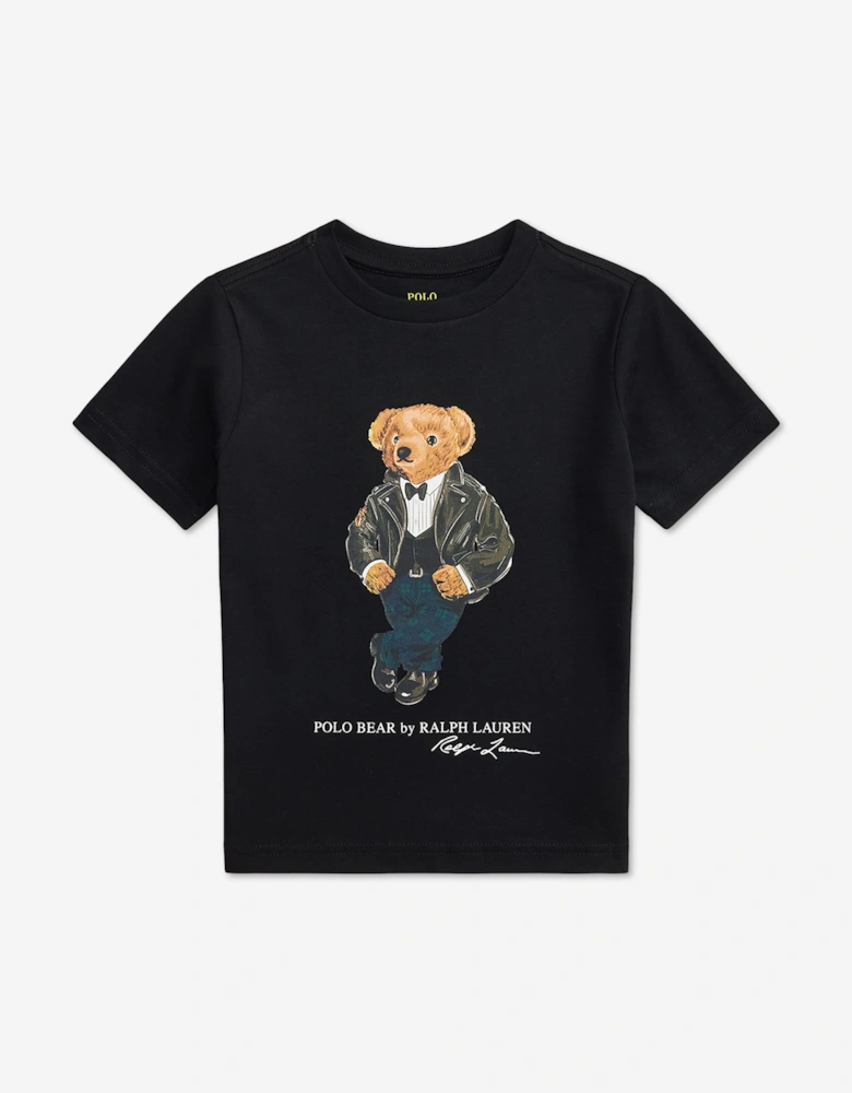 Ralph Lauren Boys Polo Bear T-Shirt in Black