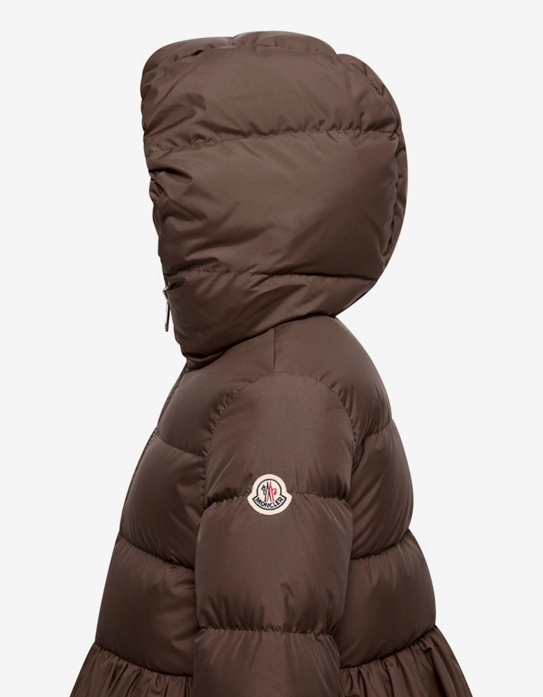 Moncler Enfant Girls Down Padded Elizaveta Jacket in Brown