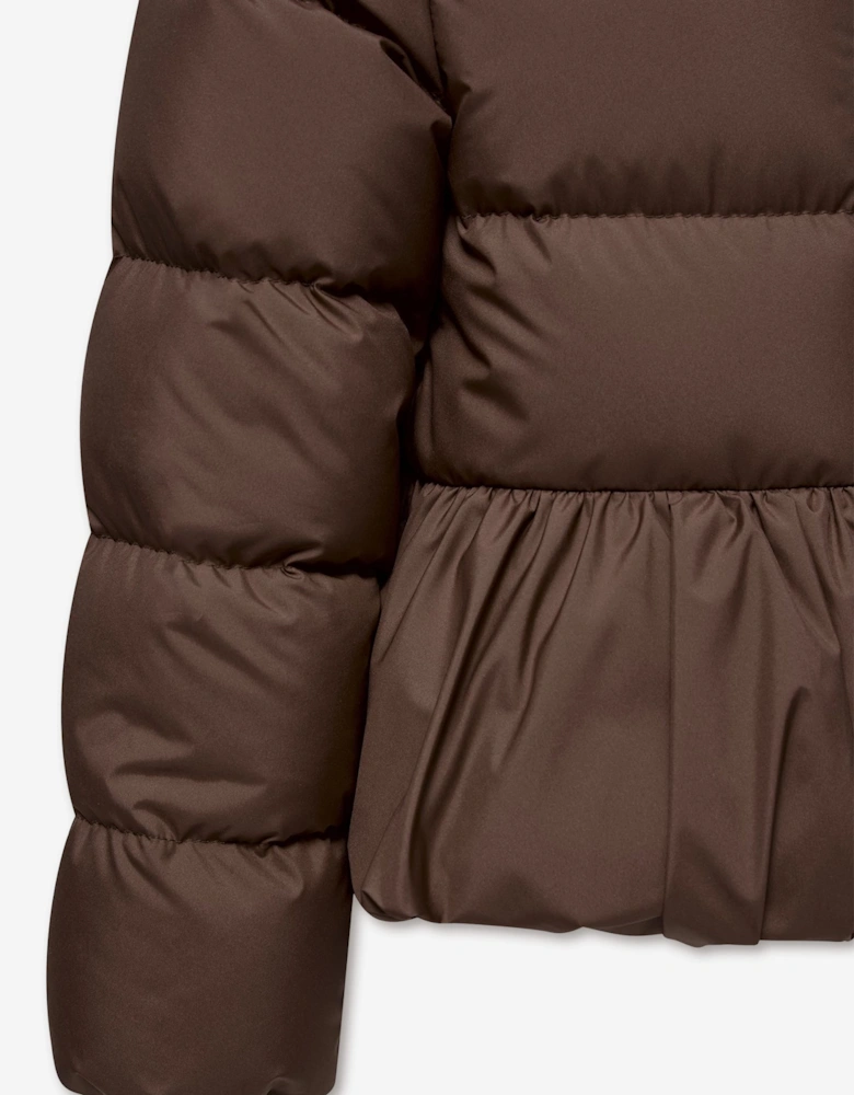 Moncler Enfant Girls Down Padded Elizaveta Jacket in Brown