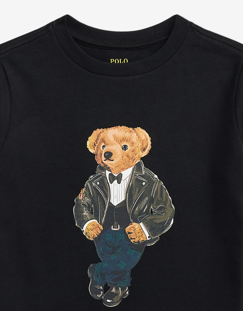 Ralph Lauren Boys Polo Bear T-Shirt in Black