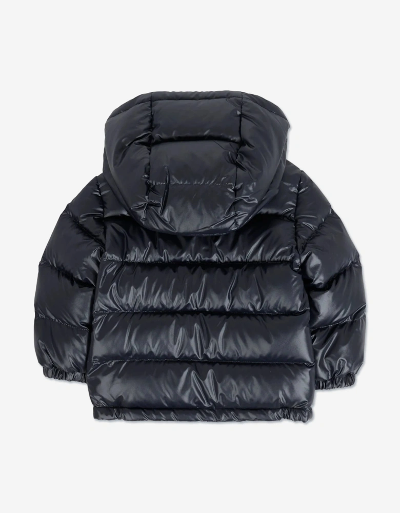 Moncler Enfant Baby Boys Down Padded Mesles Jacket in Navy