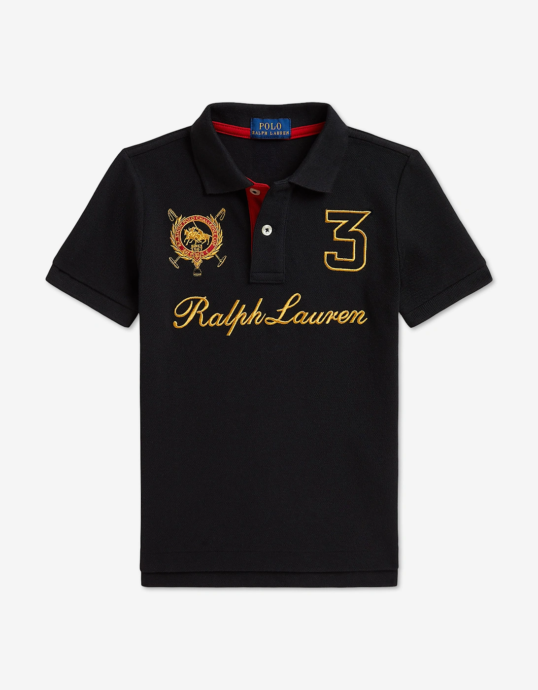 Ralph Lauren Boys Cotton Polo Shirt in Black