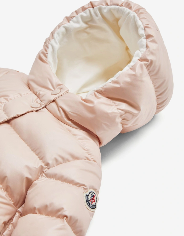 Moncler Enfant Baby Girls Down Padded Tazui Jacket in Pink