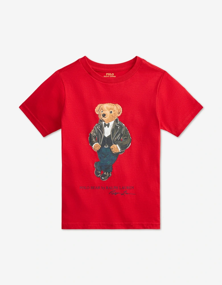 Ralph Lauren Boys Polo Bear T-Shirt in Red