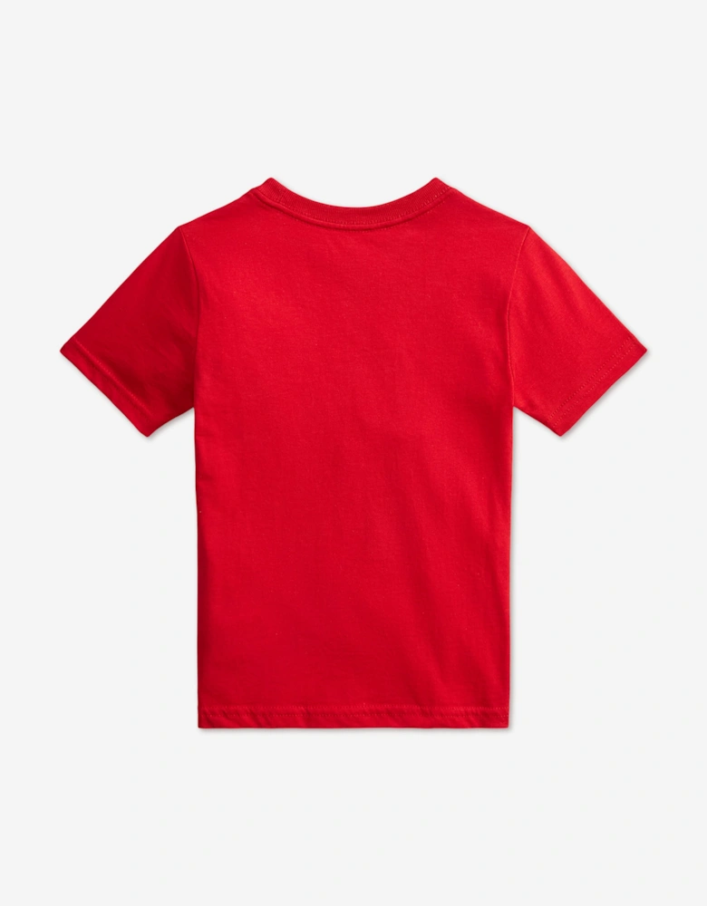 Ralph Lauren Boys Polo Bear T-Shirt in Red
