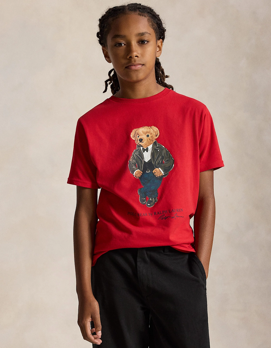 Ralph Lauren Boys Polo Bear T-Shirt in Red