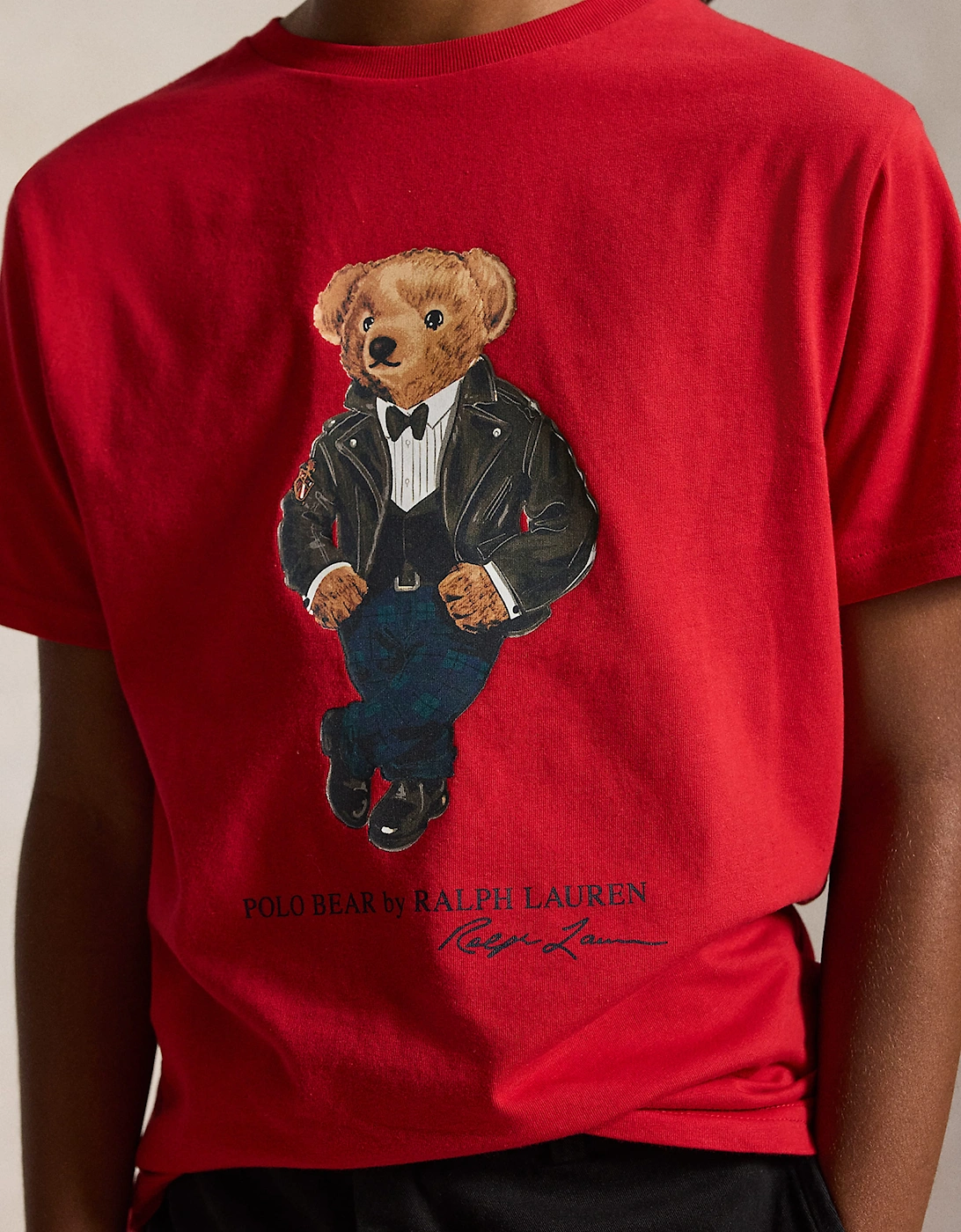 Ralph Lauren Boys Polo Bear T-Shirt in Red