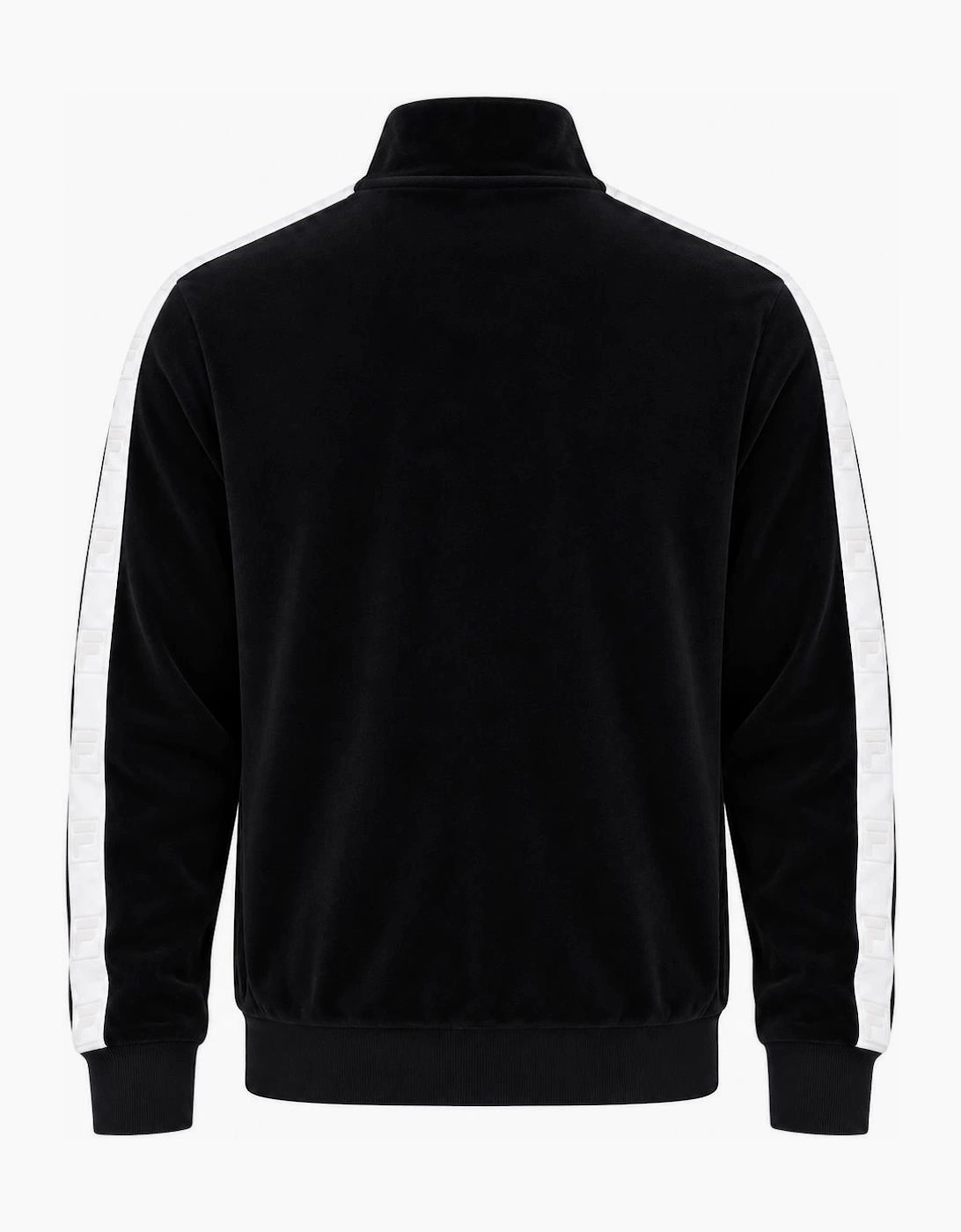Fila Gold Bosco Velour Track Top Jacket Black