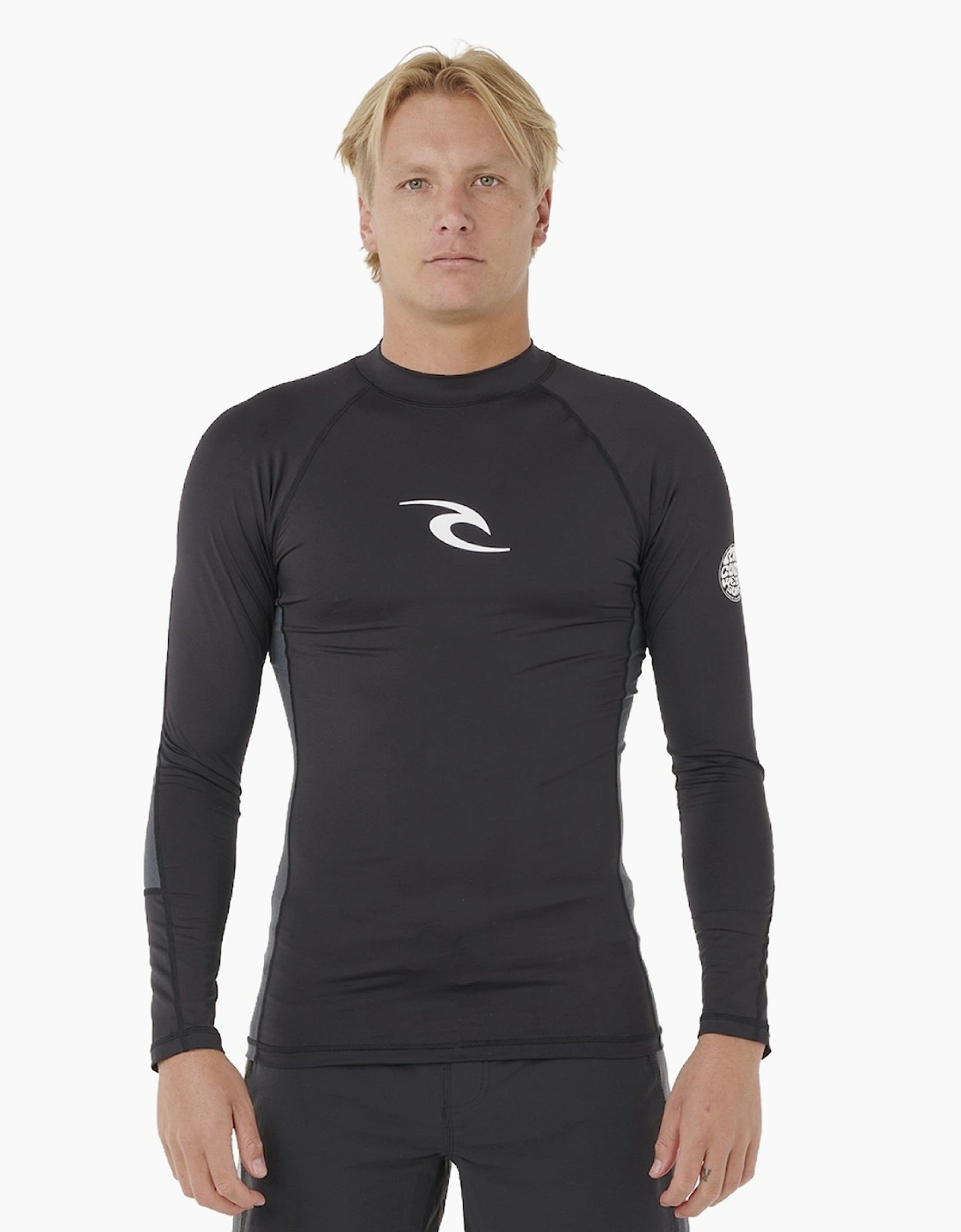 Rip Curl Mens Waves Icon Long Sleeve Rash Vest