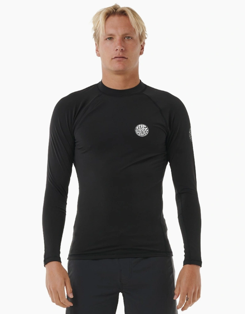 Rip Curl Mens Icons Brushed Long Sleeve Rash Vest