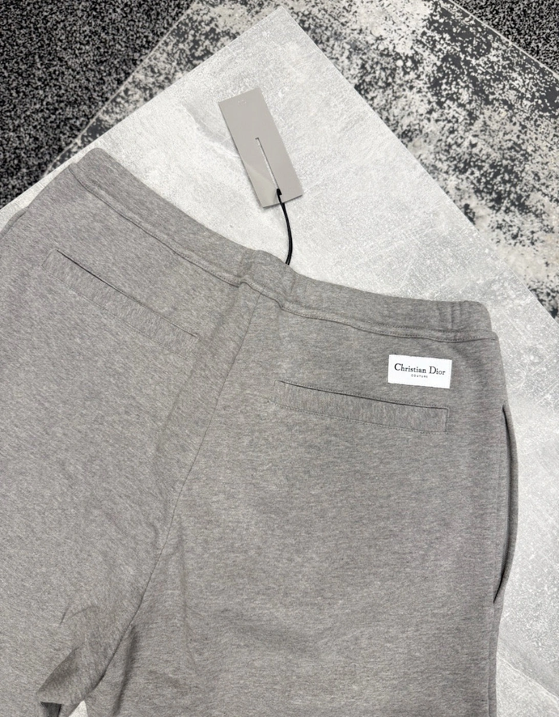 DIOR TAILORED TRACK PANTS HEATHER GREY