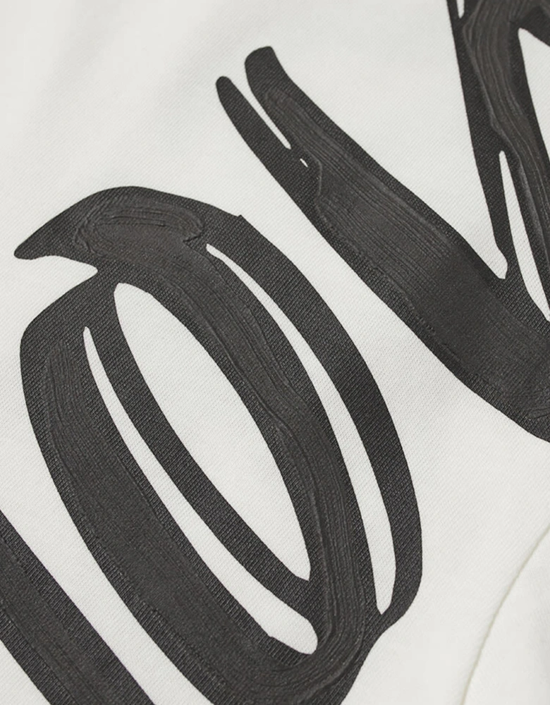 MONCLER GRENOBLE SIDE LOGO LONG SLEEVE TEE WHITE