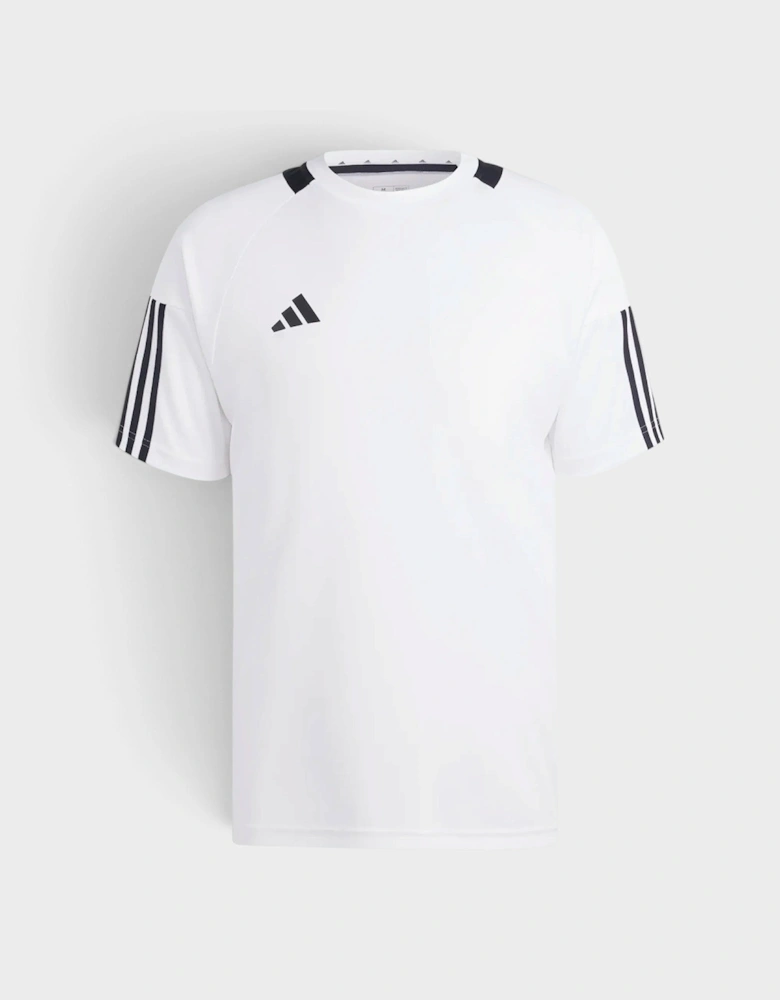 Sereno Aeroready 3 Stripes Tee White Black