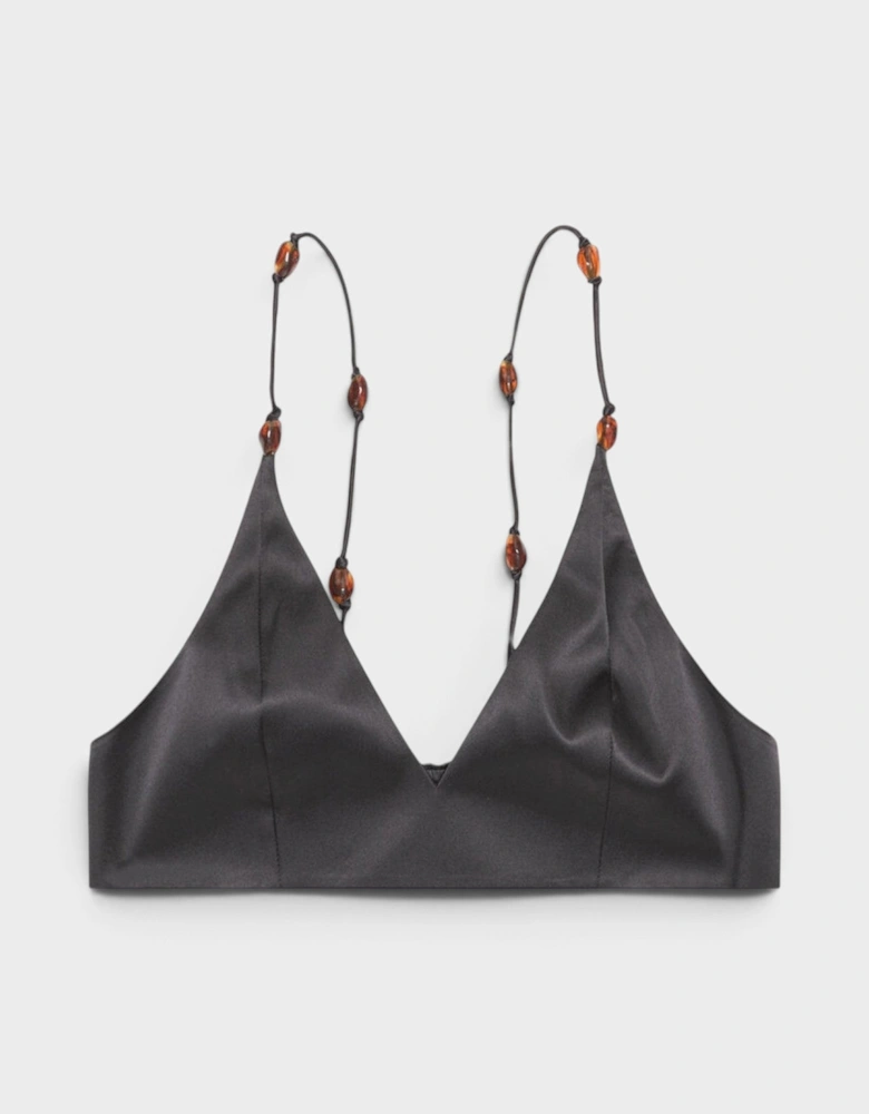 Double Satin Top Black