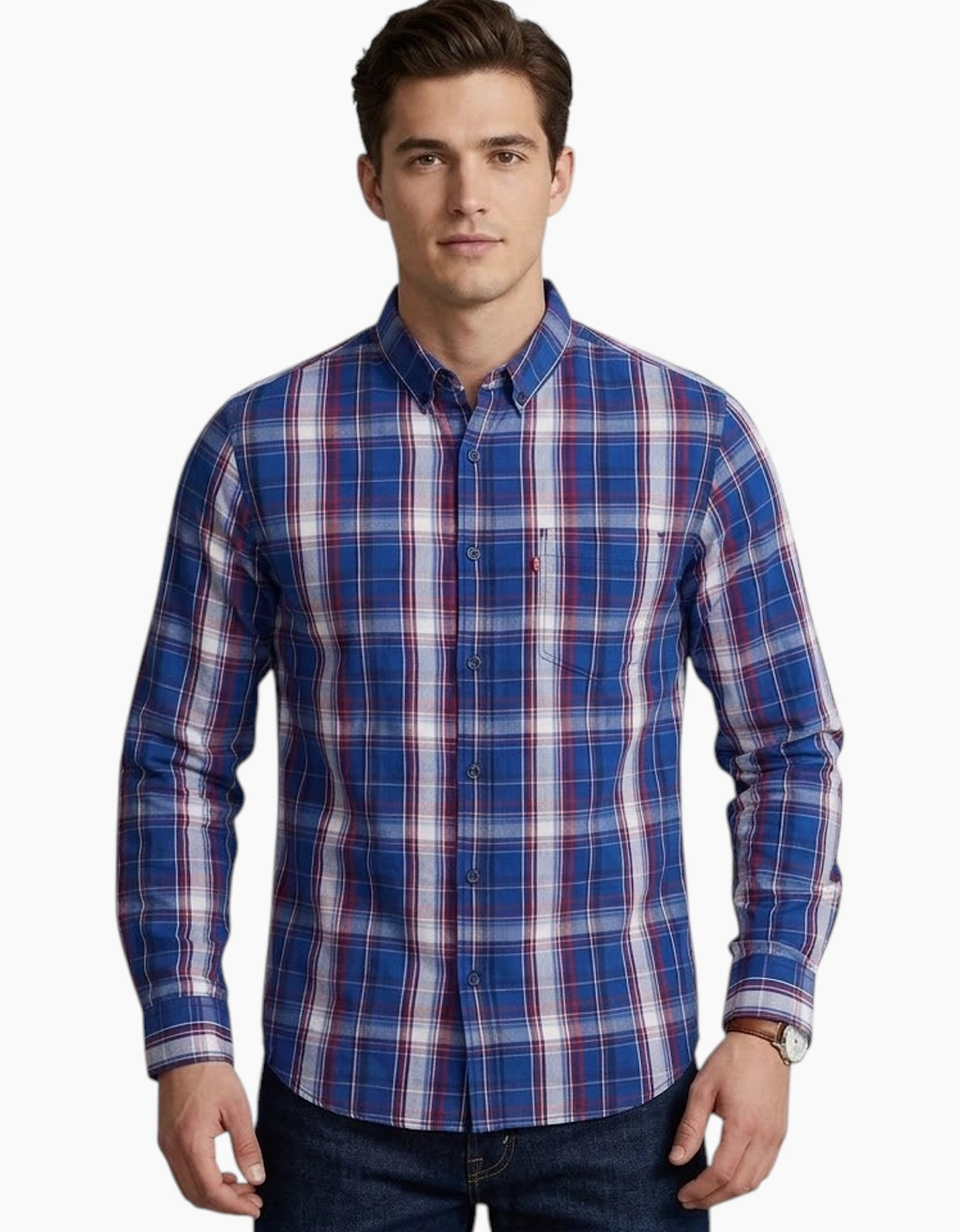 LEVIS Mens Shirts Cotton Long Sleeve Summer Shirt