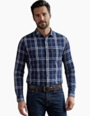 Navy And White Stripe
