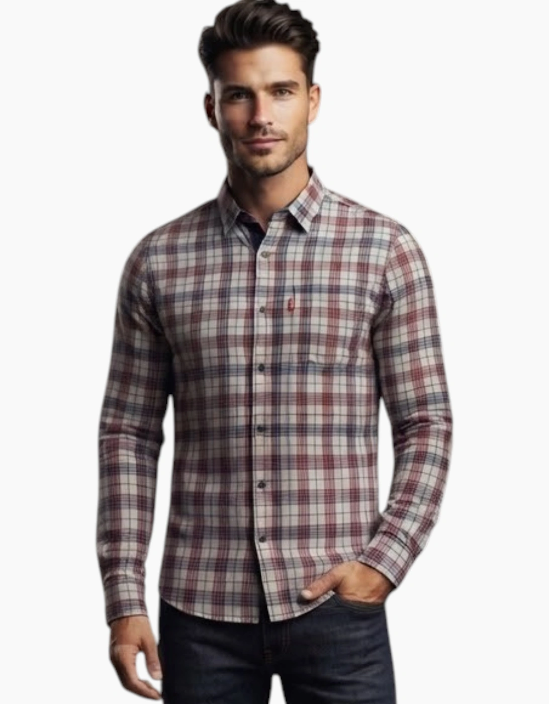 LEVIS Mens Shirts Cotton Long Sleeve Summer Shirt