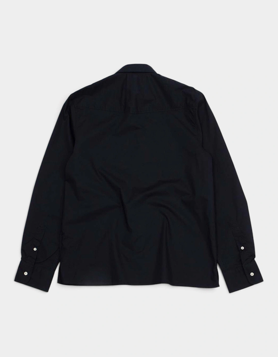 Eloi Pie Dye Poplin Shirt Dark Navy