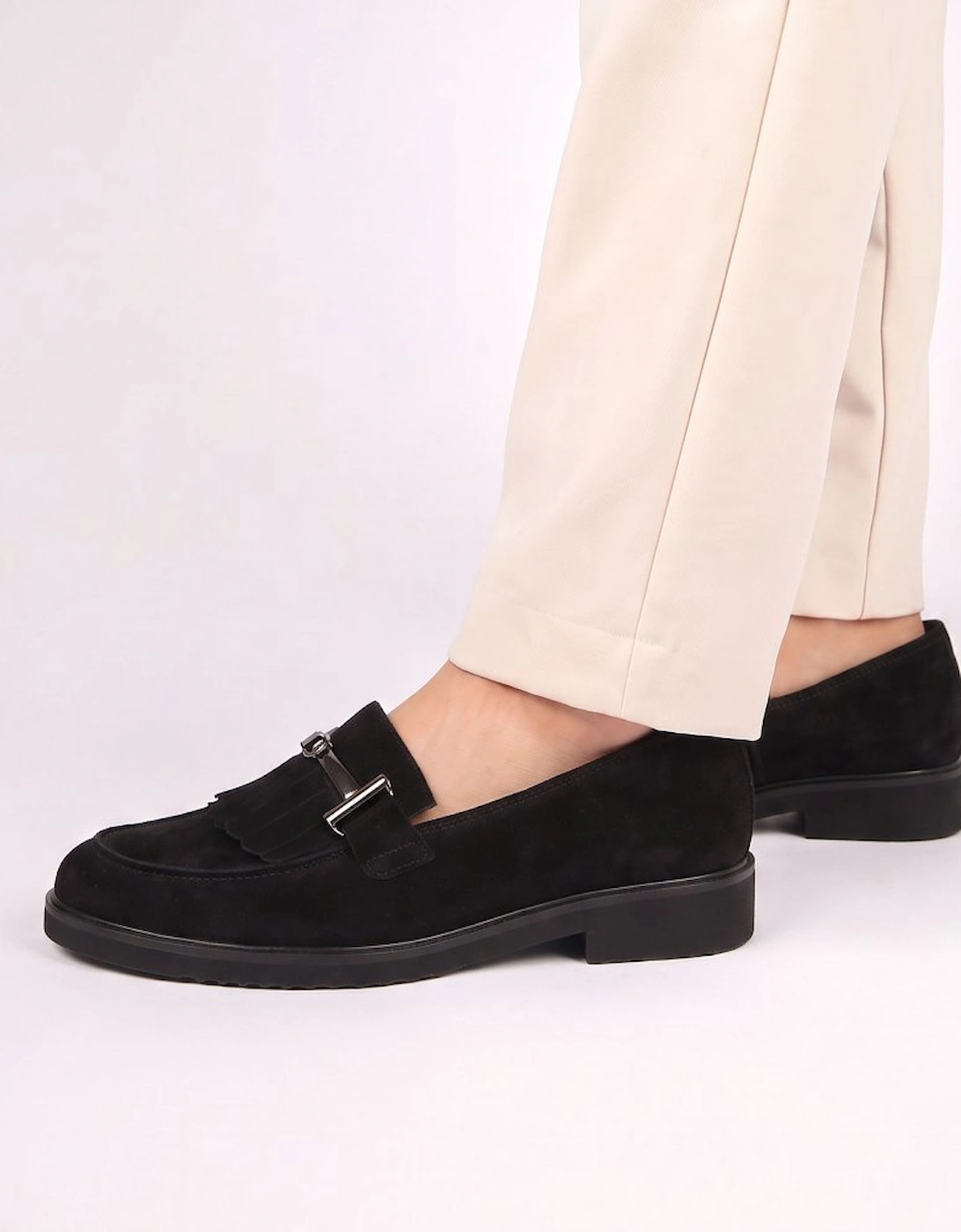 Leader Womens Fringe Loafers