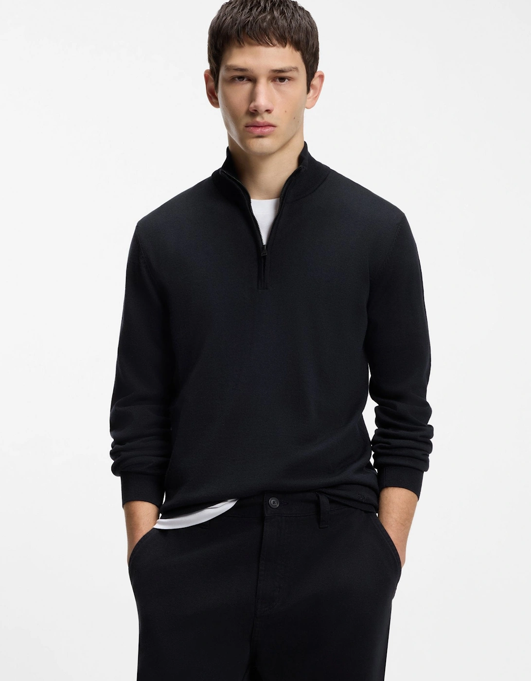 HUGO San Quirin M Sweater 410 Navy