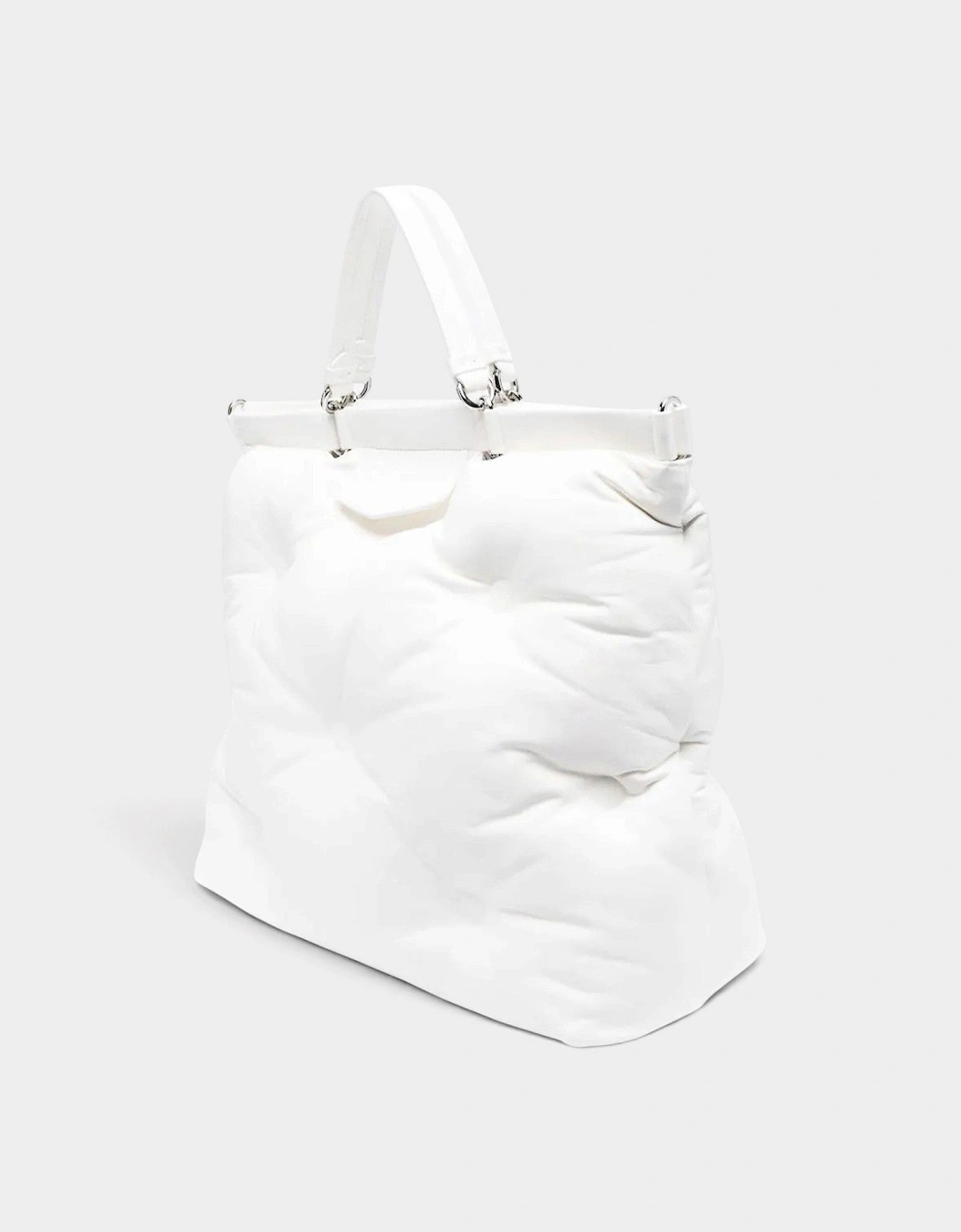 Glam Slam Large Tote Bag White