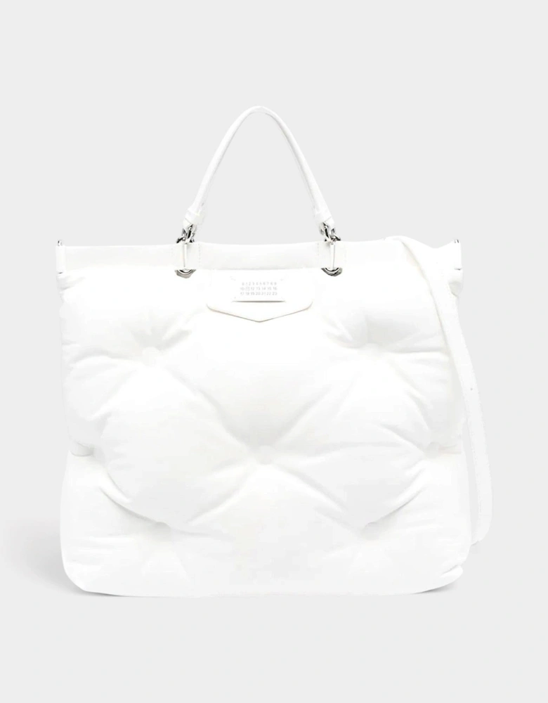 Glam Slam Large Tote Bag White