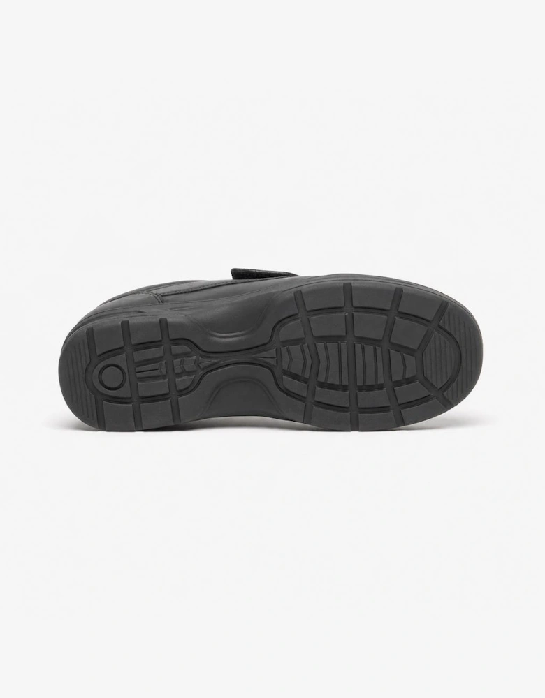 Dr Keller TEXAS Mens Leather Comfort Fit Shoes Black