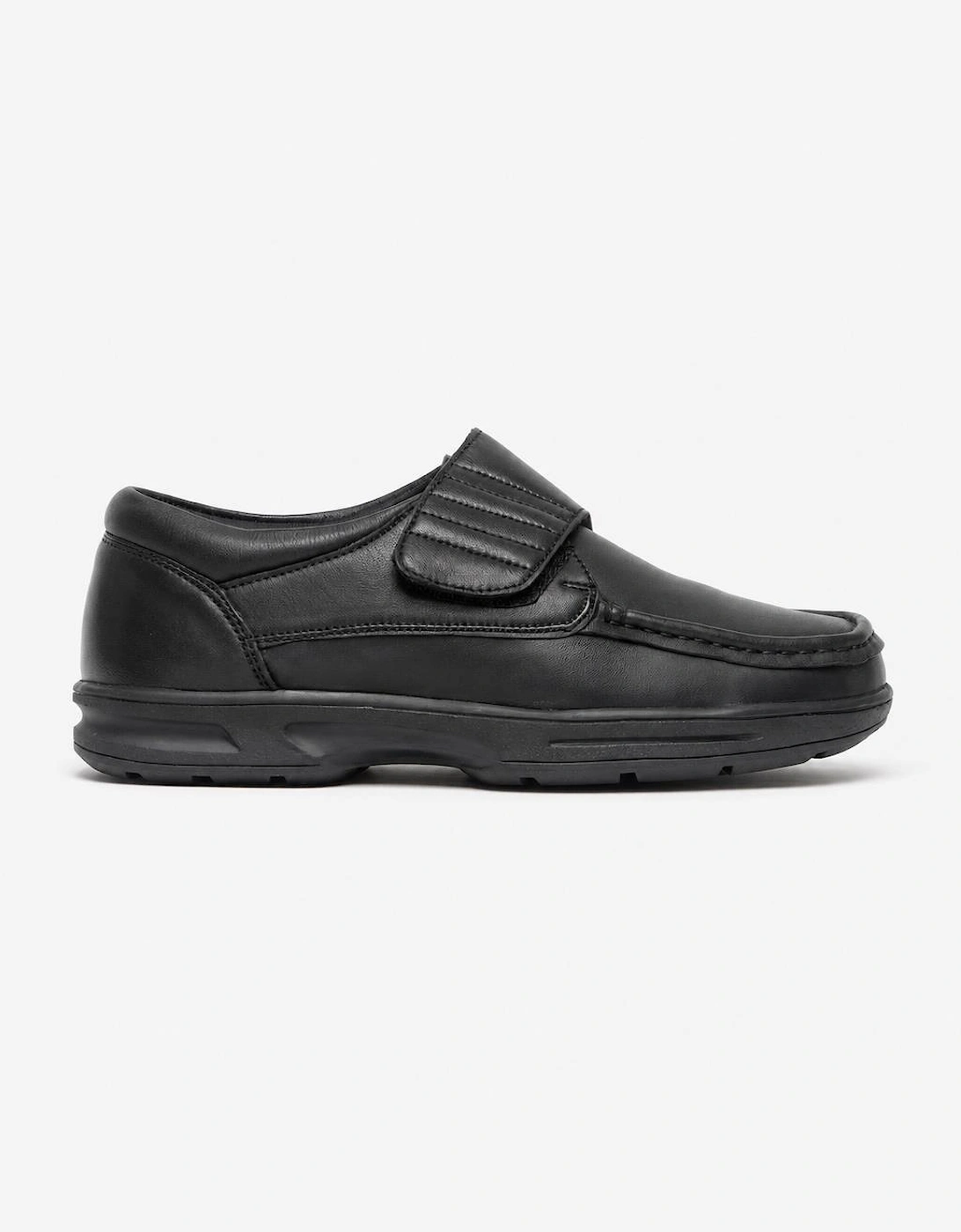 Dr Keller TEXAS Mens Leather Comfort Fit Shoes Black
