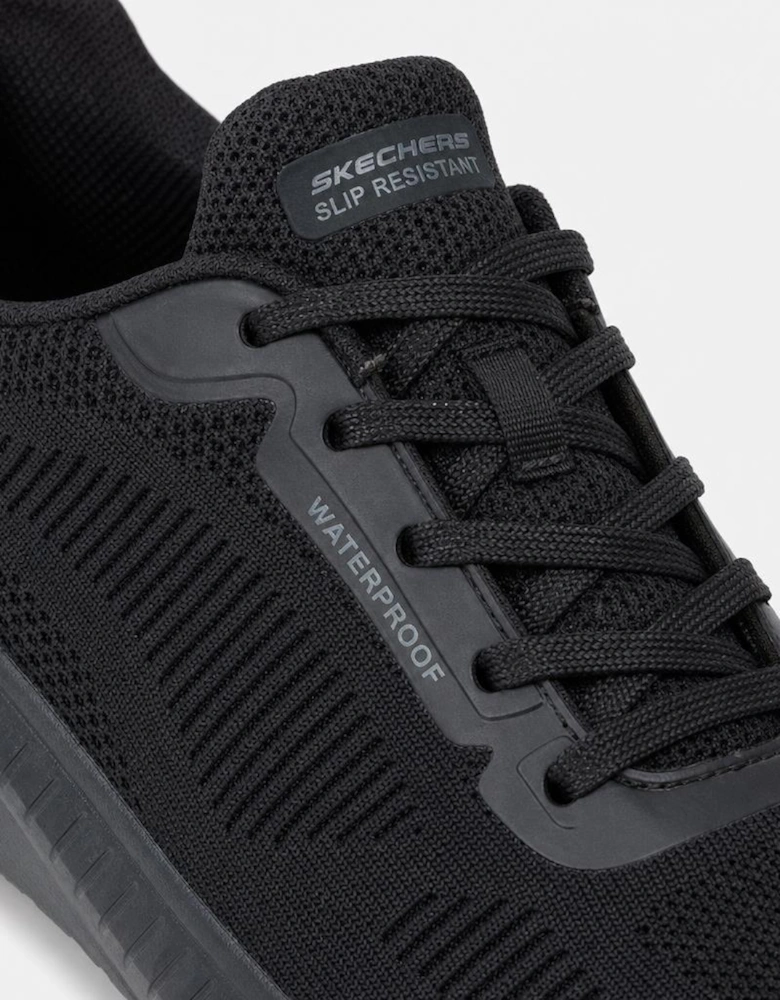 Skechers Work 108247WE Squad Chaos - Awoa Womens Slip Resistant Work Trainers Black