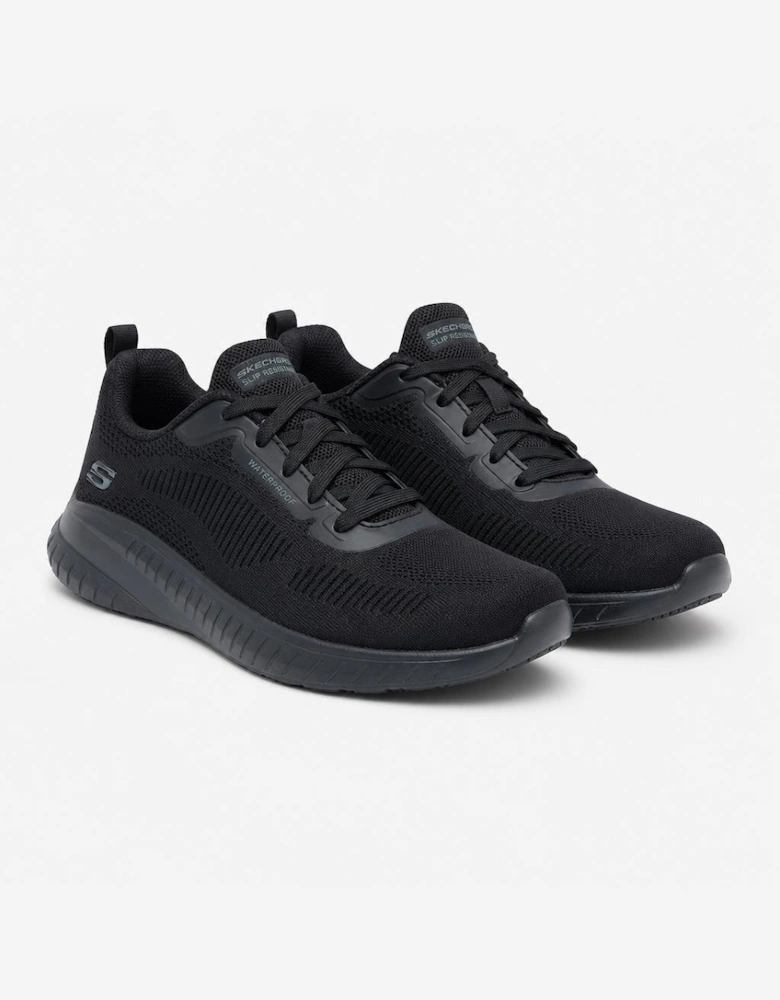 Skechers Work 108247WE Squad Chaos - Awoa Womens Slip Resistant Work Trainers Black